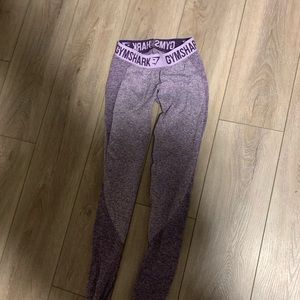 Purple gym shark flex leggings